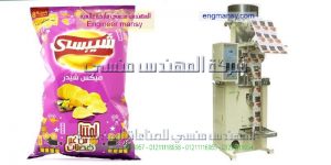 ماكينات تعبئة وتغليف شيبسي ذرة سناكس بفك