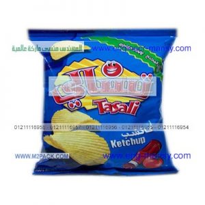 اكياس مصنوعه من خامه الالومنيوم المطبوعه لتعبئه الشيبسى